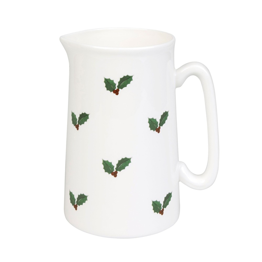 New Christmas Holly & Berry Sophie Allport Medium Bone China Jug in gift box